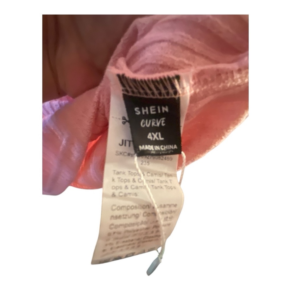 SHEIN Pink Relaxed Sleeveless Tank Top - Picture 4 of 6